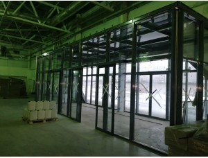 Продажа и Монтаж автоматической двери DORMAKABA Обьект Магазин Петрович .  д. Боброво 4 двери